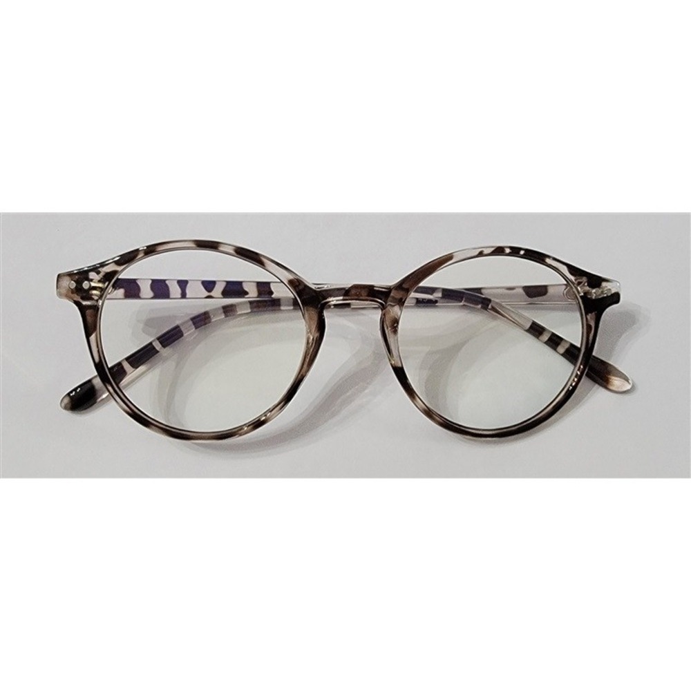 Custom Eyes Tortoiseshell Frame Round 1.0 Reading Nerd Glasses Readers A1 84717